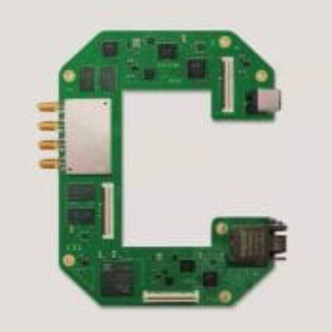 the Cornell logo rendered as if it were a computer circuit board