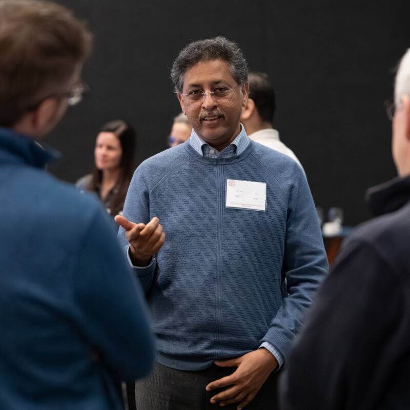 a speaker makes a point in the Kindsight Ascend kickoff