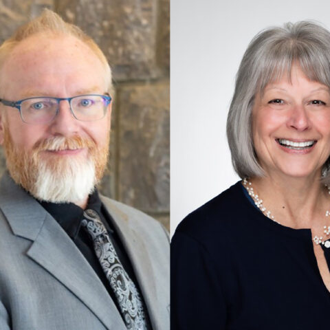 two headshots featuring Ernest Penland and Debbi Kruszewski-Warner